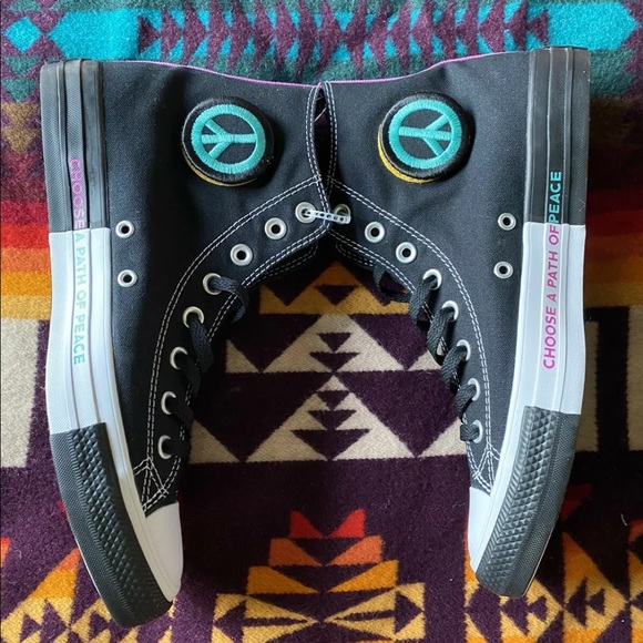 Converse Chuck Taylor All Star Hi Top Seek Peace - Picture 1 of 8